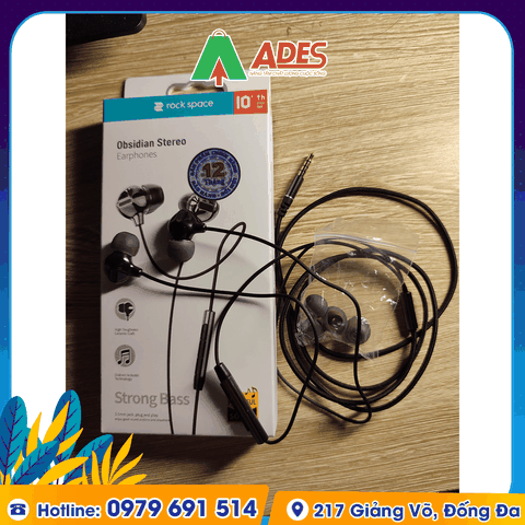 Tai nghe nhét tai có dây Rockspace Obsidian