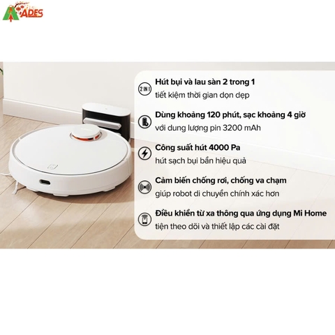 Robot Hút Bụi Xiaomi S10 – Giải Pháp Dọn Dẹp Thông Minh Cho Gia Đìn