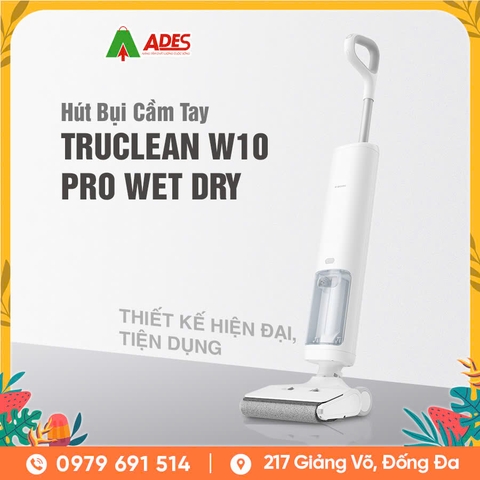 HÚT BỤI CẦM TAY TRUCLEAN W10 PRO WET DRY - SẠCH SÂU, NHANH GỌN, TIỆN LỢI