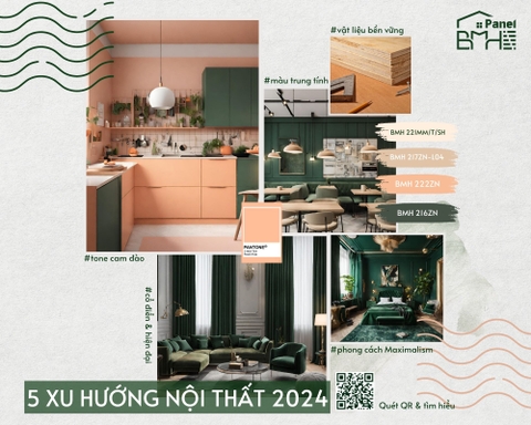 XU HƯỚNG  NỘI THẤT 2024 - GIAO HÒA CỔ ĐIỂN, TỰ NHIÊN VÀ HIỆN ĐẠI