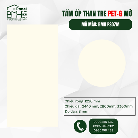 BMH PS07M - PETG MỜ KEM SỮA