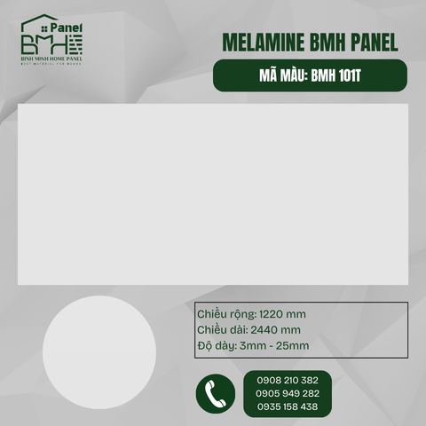 BMH 101T - TRẮNG SỨ (PORCELAIN WHITE)