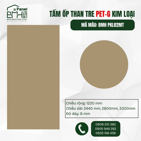 BMH PKL02MT - PETG KIM LOẠI VÀNG ĐỒNG
