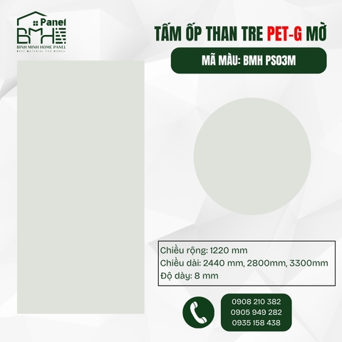 BMH PS03M - PETG MỜ XÁM NHẠT