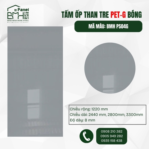 BMH PS04G - PETG BÓNG XÁM TRUNG TÍNH