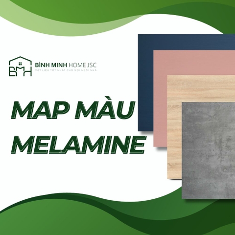 map màu mdf, map màu melamine AC, map màu min An Cường, map màu min BMH, ván MDF BMH, màu ván plywood, ván plywood phủ min
