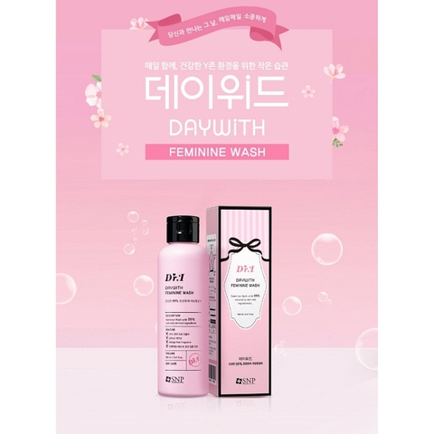 DUNG DỊCH VỆ SINH PHỤ NỮ - DAYWITH FEMININE WASH 160ML
