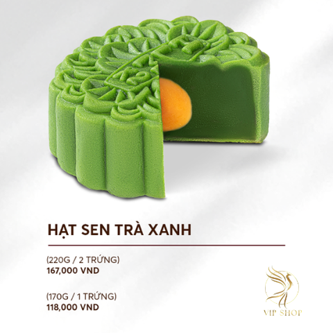Bánh trung thu Hạt Sen Trà Xanh - Hỷ Lâm Môn