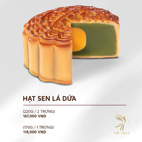 Bánh trung thu Hạt Sen Lá Dứa - Hỷ Lâm Môn