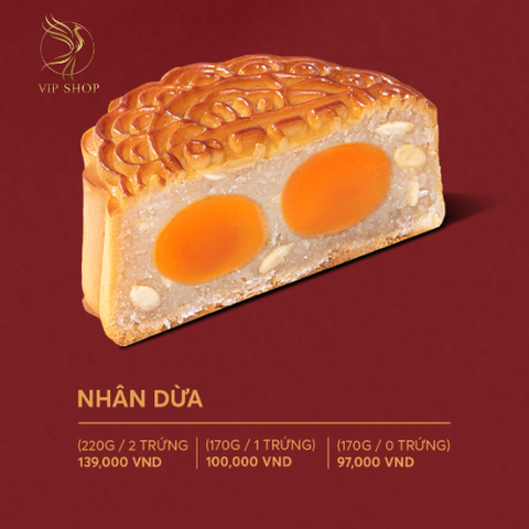 Bánh trung thu Nhân Dừa - Hỷ Lâm Môn