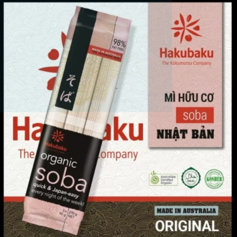 Mì Organic Soba Hakubaku