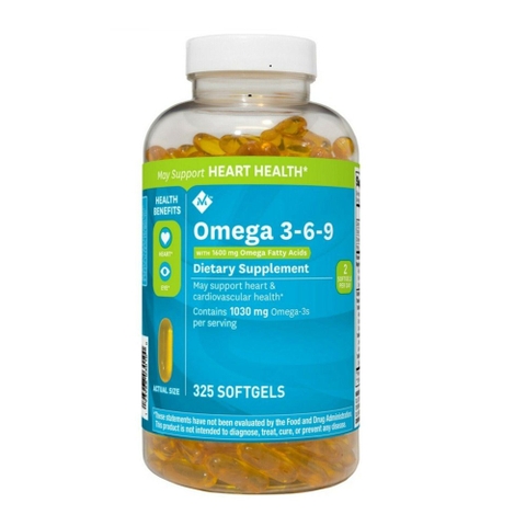 Viên Uống Bổ Mắt Và Tim Omega 3-6-9 – Hộp 325 viên