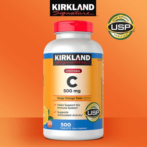 Viên uống Vitamin C 500mg Kirkland 500V