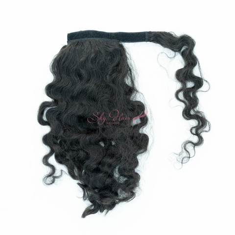 Cambodian Wavy Curly Ponytail - Natural Color