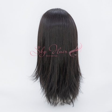 Vietnamese Straight Closure wig - HD lace, Natural Color