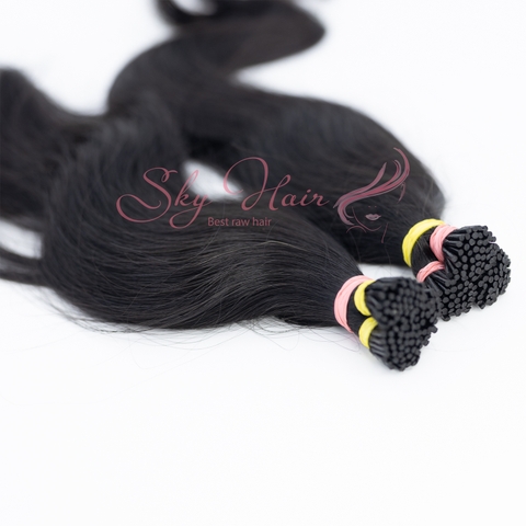 Cambodian Natural Wavy I-Tip - Natural Color