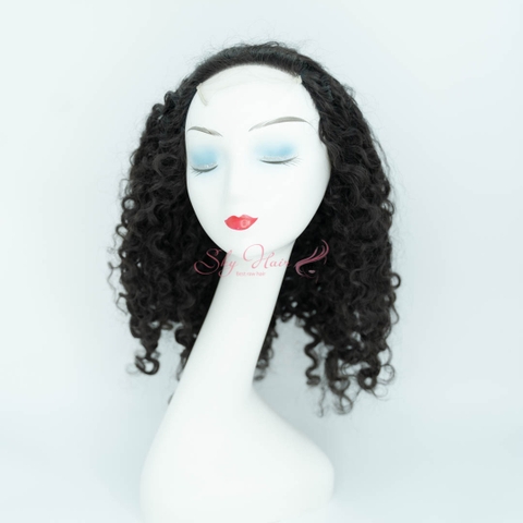 Burmese Curly Closure Wig - Natural Color