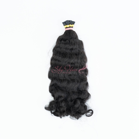 Cambodian Wavy Curly Flat-Tip - Natural Color