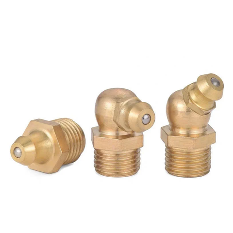 Vú bơm mỡ 90 độ bằng đồng