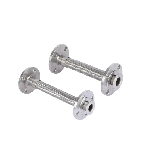 Ống mềm bằng thép không gỉ 304 có mặt bích lót PTFE