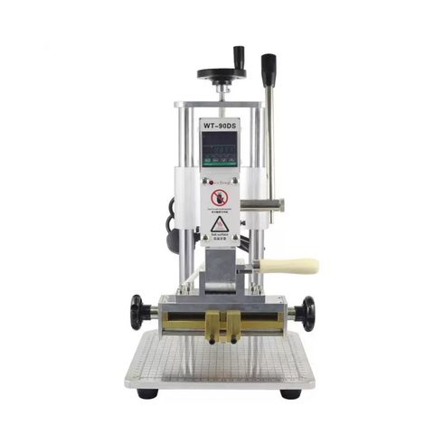 Máy Dập Nóng Đa Năng WT-90SK Thay Khuôn Nhanh Ép Logo, Nhãn Hiệu Trên Da Và Ốp Điện Thoại