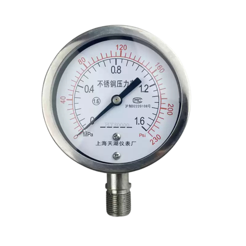 Đồng Hồ Đo Áp Suất Y100BF Bằng Thép Không Gỉ