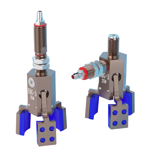 Tay Kẹp Khí Nén Ba Chấu ERG-3 Cho Tay RoBot, Ép Nhựa