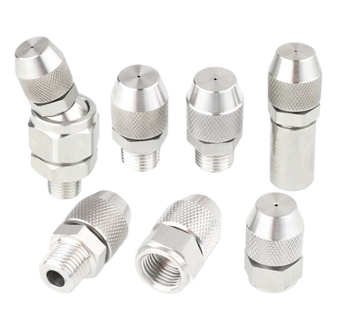 Vòi Phun Sương Inox 304 – Đầu Phun Tạo Ẩm, Dập Bụi Cho Nhà Xưởng