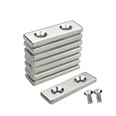Nam châm hình chữ nhật hai đầu chìm cố định bằng bulong BLS31/32