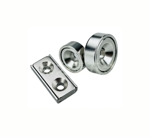 Nam Châm Đế Thép Bắt Bu Lông Đầu Phẳng EQCZNE / EQCZNF Phi 8-10-12-15-20-25mm
