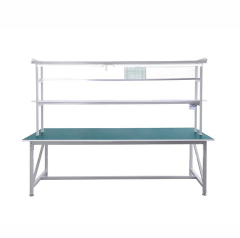 Bàn Thao Tác Chống Tĩnh Điện 2 Mặt Cho Phòng Sạch – Bàn Lắp Ráp Dây Chuyền Có Đèn