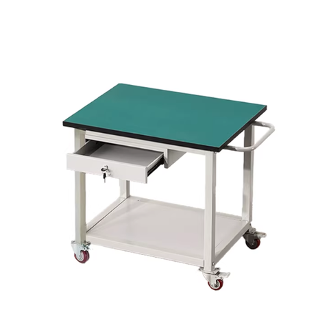 Bàn Thao Tác Chống Tĩnh Điện Di Động Có Bánh Xe – Bàn Kểm Tra Sửa Chữa ESD 2 Tầng Có Ngăn Kéo