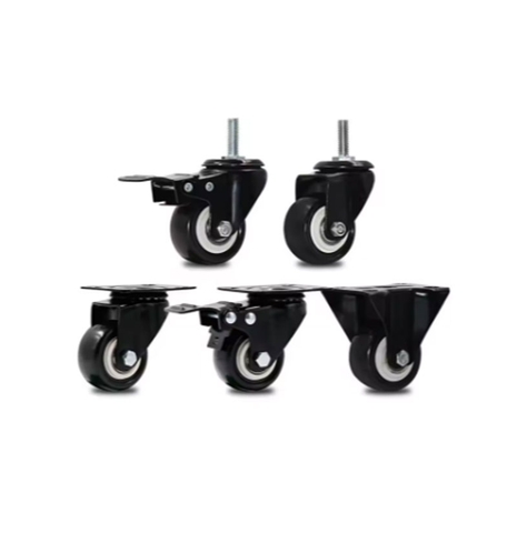 Bánh xe đẩy 1.5 / 2 / 2.5 / 3 inch xoay 360 cọc vít ren M8 M10 M12