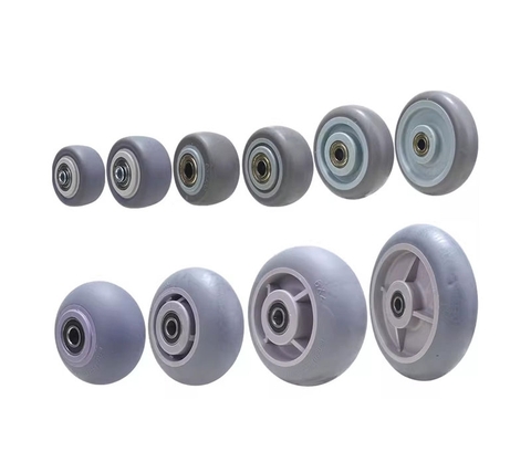 Bánh xe đơn PU/Nylon/Cao su kích thước 1.5, 2, 3, 6, 8 inch