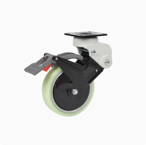 Bánh Xe Y Tế PU Giảm Chấn D100 – Thay Thế CVB01-UL