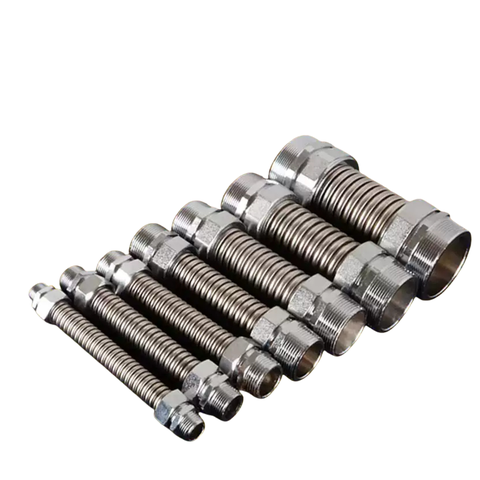 Ống Mềm Lượn Sóng Inox Đầu Sắt DN15 DN20 DN25 (4 Phân, 6 Phân, 1 Inch)