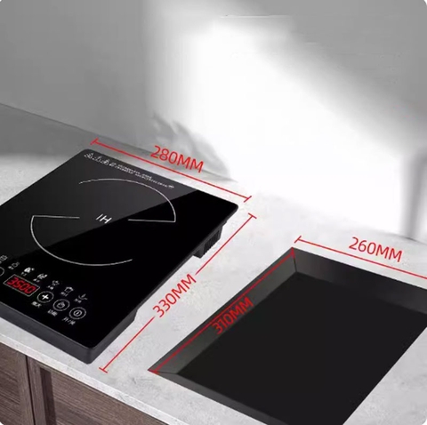 Bếp điện từ âm bàn đơn 3500W – bếp đơn công suất cao, âm hoặc dương bàn đều dùng được