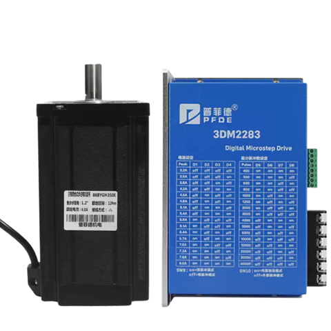Bộ 86 Động Cơ Bước Ba Pha Mô-men Xoắn 4N/6N/8N/12N/3DM2283/3M2254 220V