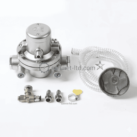 Bơm Màng Khí Nén HL2002 – Bơm Mực In Thùng Carton, Bơm Keo Máy Làm Ống Giấy Chuyên Dụng