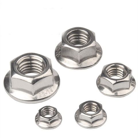 Đai Ốc Liền Long Đen Mặt Bích Chống Xoay