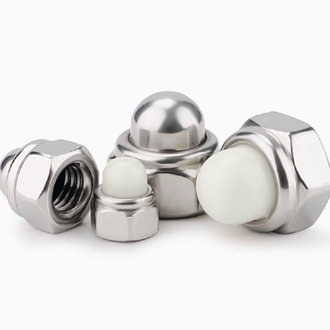 Đai ốc tự khóa bằng nylon thép không gỉ 304 DIN986