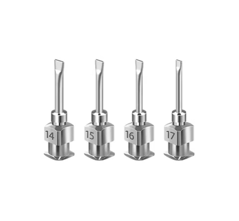 Đầu Kim Bơm Keo Inox 12 Inch Dạng Dẹt