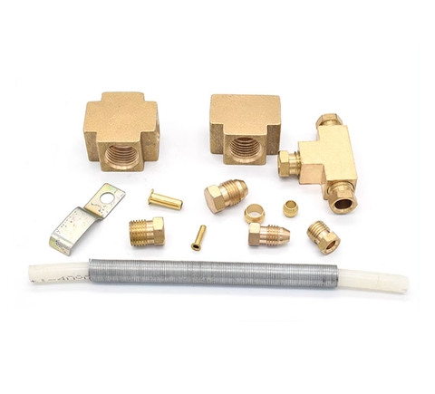Đầu nối ống dầu – Bộ chia dầu, khớp nối ống nhựa nylon, ống lò xo dầu, đầu nối ren đồng, chụp bịt, ống lót, kẹp trong 8*10mm dài 468mm