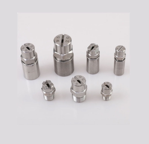 Đầu Phun Quạt 304 Inox – Vòi Phun Sương, Phun Nước Áp Lực Cao Cho Máy Rửa Xe, Máy Làm Sạch Công Nghiệp