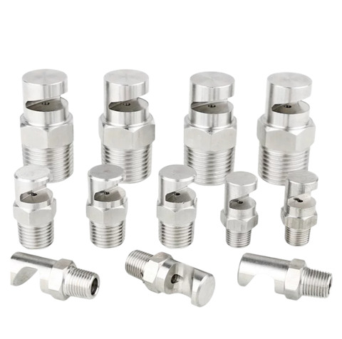 Đầu Phun Hình Quạt Góc Rộng 120 Độ Inox 304 – Đầu Phun Mỏ Vịt Tạo Màn Nước Công Nghiệp