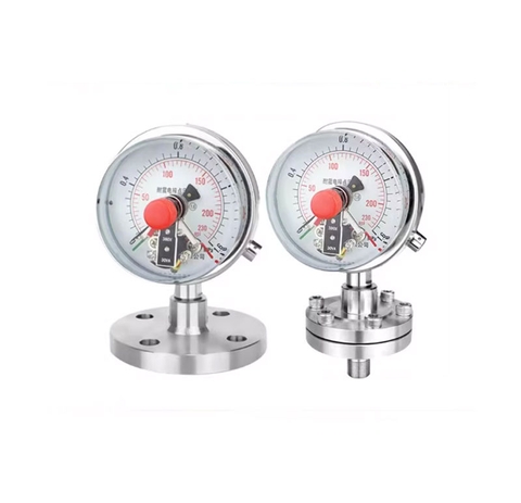 Đồng Hồ Áp Suất Điện Tiếp Điểm Màng Ngăn Inox YTPN-100 – PYXHN22