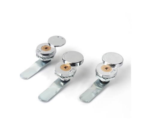 Khóa tròn nhỏ A40-1 inox – Khóa cam trụ có nắp che mưa cho tủ điện, tủ máy