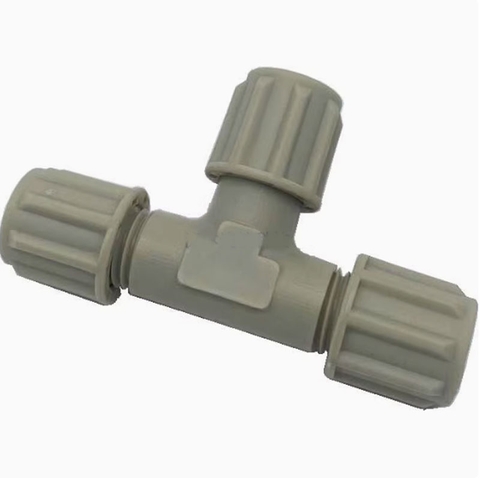 Khớp nối chữ T nhựa PP nhập khẩu chống ăn mòn axit và kiềm