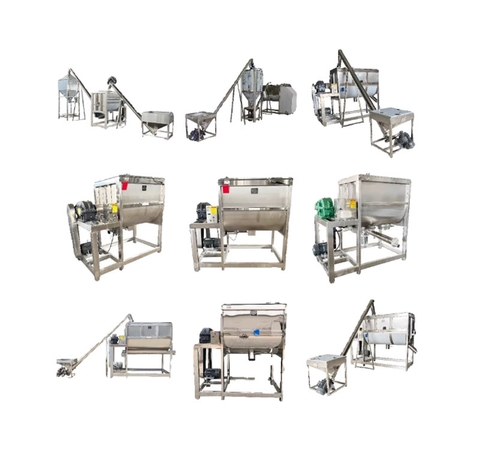 Máy trộn ngang tự động – Thùng trộn bột, thức ăn chăn nuôi, gia vị inox