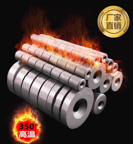 Nam châm tròn có lỗ bắt vít, chịu nhiệt 350°C, lực hút siêu mạnh